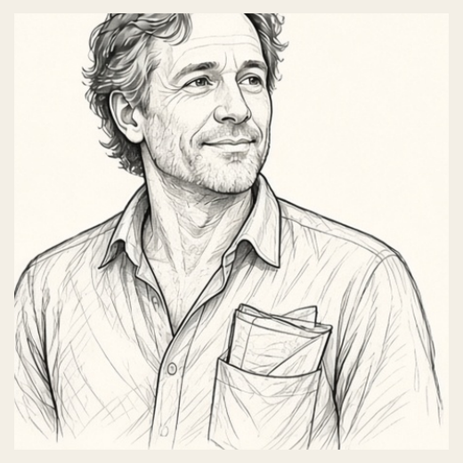 JJ - line drawing portrait